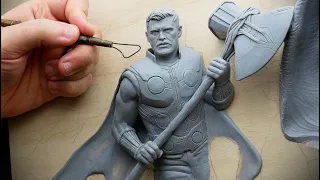 Sculpting Thor and Loki - 'Avengers: Doomsday' Poster Part 2