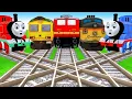 Download Lagu 【踏切アニメ】あぶない電車 Vs Thomas the Train and Rails🚦 Fumikiri 3D Railroad Crossing Animation #1
