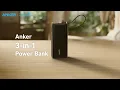 Anker 3-in-1 Power Bank Built Ready Go Freely