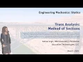 ST15 Truss Analysis Using The Method of Sections
