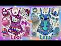 Download Lagu Lisa or Lena 🦄✨ Hello Kitty or Stitch💕 #random #cute #lena #lisa  #trending #lisaorlena