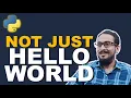 LECTURE 3 HOW TO PRINT HELLO WORLD in PYTHON IN HINDI CBSE 11 AND 12