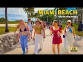 Lagu Miami Beach Walk 2025 🏖️ | Española Way + South Beach Boardwalk in 4K