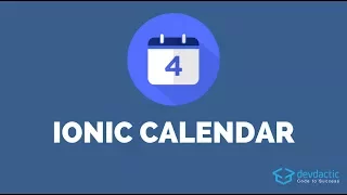 How to build an Ionic Calendar App