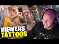 TIMTHETATMAN REACTING TO VIEWERS TATTOOS