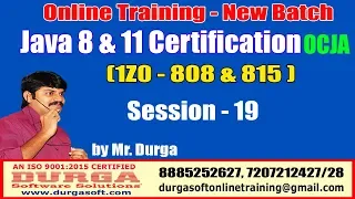 Java Certification 8 11 OCJA 1Z0 - 808 815 Session