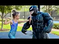 Little Girl vs VENOM Epic Workout Battle