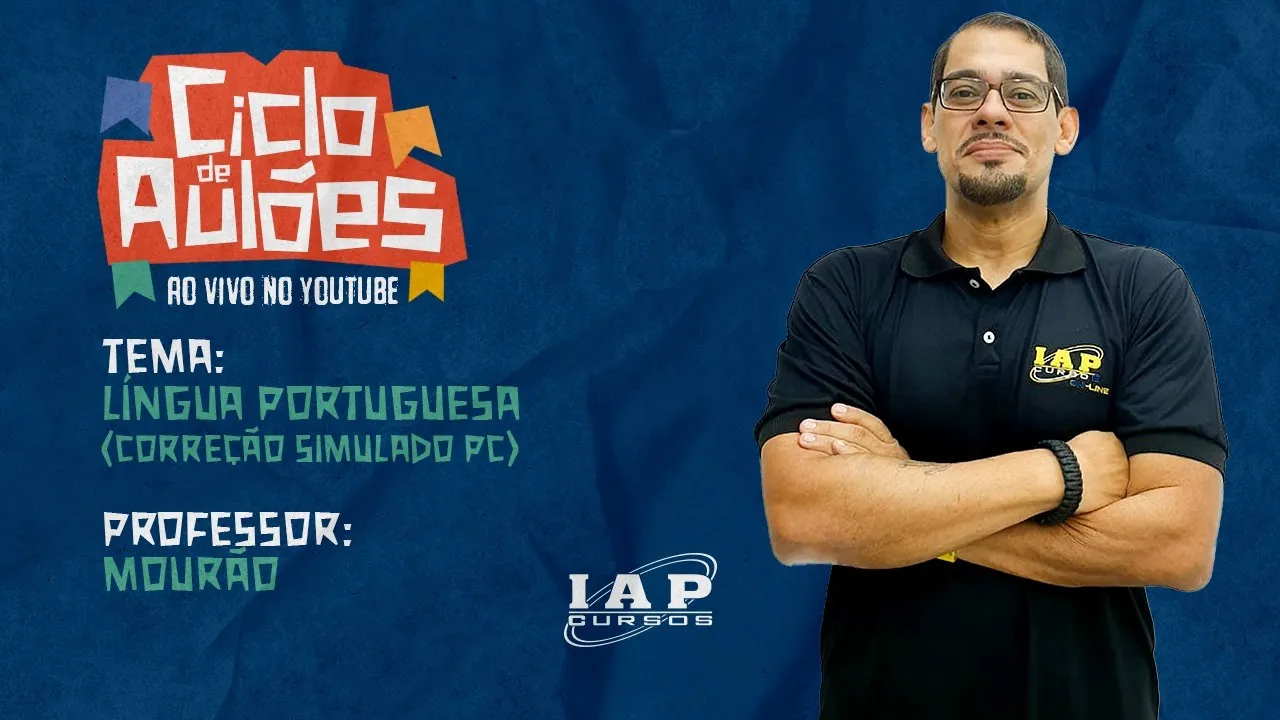 LIVE: LÍNGUA PORTUGUESA - CORREÇÃO DO SIMULADO PC-RN