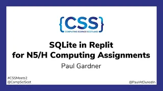 2 SQLite in Repl for Assignments - Paul Gardner