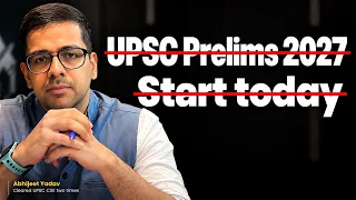 WORST time to start UPSC Prelims Preparation!