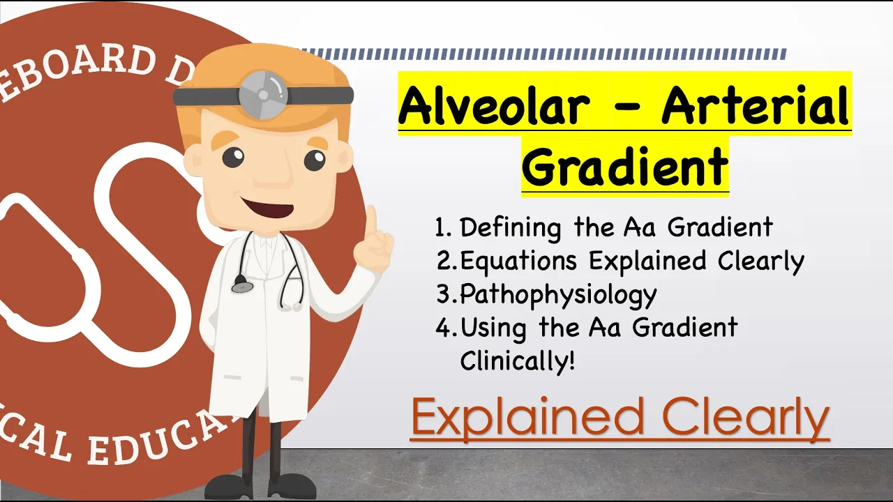 Alveolar-Arterial (Aa) Gradient Basics - Definition, Equations, Physiology, Use | Clinical Medicine