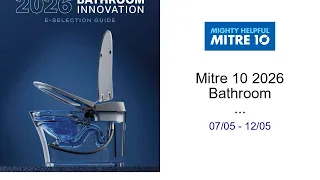 Mitre 10 2026 Bathroom Innovation E-Selection Guide -