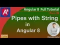 Pipes with string in Angular 8 Angular 8 Tutorial in Hindi