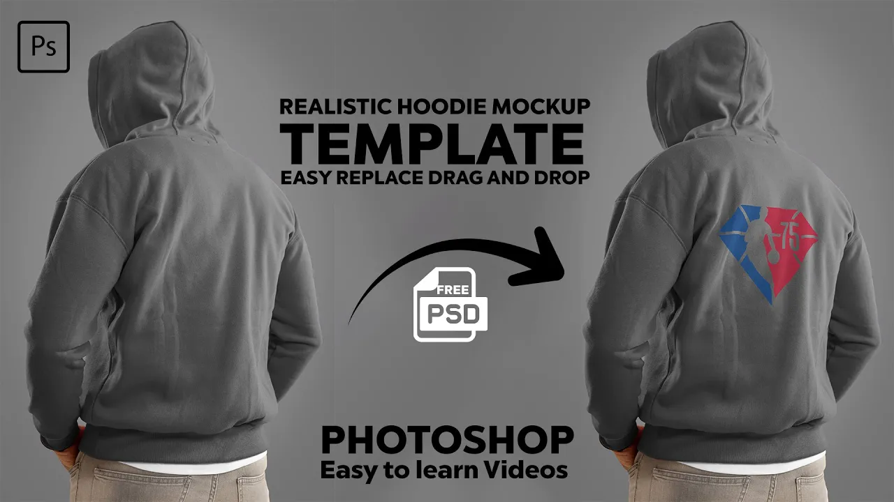 FREE Realistic Hoodie Mockup PSD | Drag & Drop Your Logo in Seconds! FREE Realistic Hoodie Mockup PSD | Drag & Drop Your Logo in Seconds!