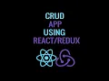 React Redux CRUD Web App Demo