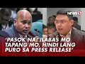 Rep. San Fernando, may patutsada sa pagsahod ni Sen. Dela Rosa kahit hindi pumapasok