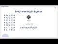 L5 2 Hawkeye Pattern Problem Programming in Python