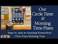 Our Circle Time and Morning Time Plans How to Plan an Amazing Homeschool Circle Time Routine