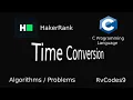 HakerRank - Time Conversion Solution