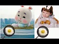 Qania and Super Cute Fat Rabbit | Si embul kelinci lucu bikin ngakak part 6