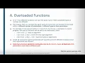 C Functions - Part 4 Overloaded Functions Recursive Functions Inline Functions Nested Functions
