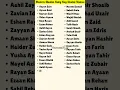 Modern Muslim Boy Double Names 👶👦#shorts #shortvideo #muslimnames #doublenames