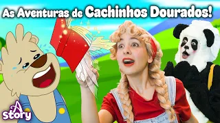 Las Aventuras de Ricitos de Oro: 3 Ositos, Familia Panda y Libro Misterioso 🐼🐻📕 | Cuentos en Español