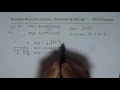Domain and Range of Square Root Function Directly from Transformed Equation