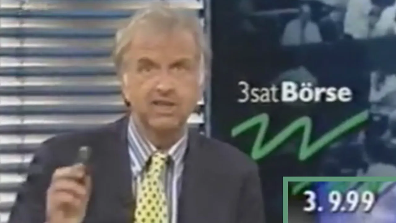 Börsenexperten siegessicher – DANACH PLATZT die Blase! (3SAT Börse 1999)