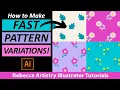 Create FAST PATTERNS in Adobe Illustrator PT 2 Symbols for Half Drop Repeat