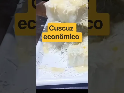 Cuscuz econômico, feito com água #CUSCUZ