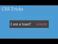 CSS Toast in 30 mins