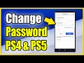 How to Change Password on PS4 PS5 Account using PlayStation Phone App Stop Hackers