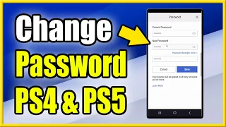 How to Change Password on PS4 PS5 Account using PlayStation Phone App Stop Hackers