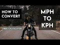 How to Convert MPH to KPH with Chart