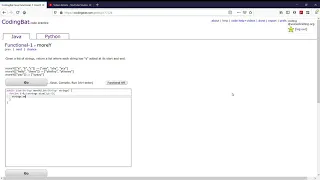 Functional-1 moreY JavaTutorial codingbat com