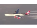 Download Lagu EXTREME close-up air to air race between a B747 and an A340!