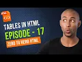 Mastery in HTML - Tables in HTML