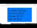 Lombok Builder Pattern With Mysql part-2 And with Mongo Db In Spring Boot
