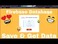 How to WRITE READ UPDATE and DELETE data with Firebase database using JavaScript