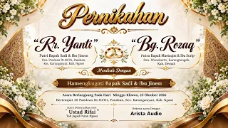 🔴LIVE REBANA TALI JAGAD " UZTAD RIFAI " || WEDDING YANTI & ROZAQ || ARISTA AUDIO || GMJ MEDIA