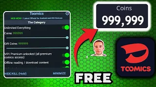 HOW TO GET UNLIMITED COINS IN TOOMICS READ TOOMIC COMICS FOR FREE FOR ANDROID AND IOS