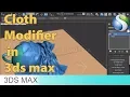 How to use Cloth Modifier in Autodesk 3Ds Max