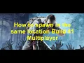Project Zomboid - How to spawn in the same location