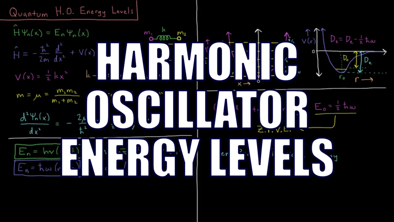 Quantum Chemistry 5.5 - Harmonic Oscillator Energy Levels