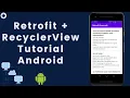 Android Retrofit RecyclerView Tutorial 2021 Getting JSON Response From Api