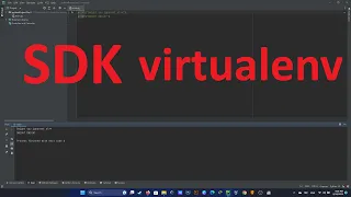 Pycharm Failed to create virtuelenv SDK is not defined ERROR