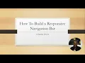 Responsive Navbar with HTML CSS Mobile Hamburger Menu Tutorial - Structure Part 1