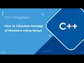 C Program to Calculate Average of Numbers Using Arrays