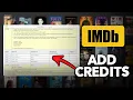 How to Add Credits on IMDB Easy Guide
